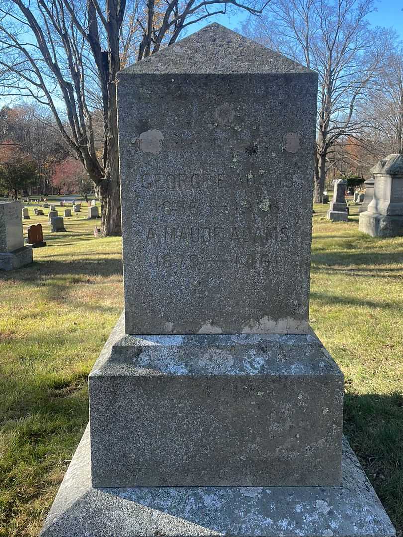 George E. Adams's grave. Photo 3