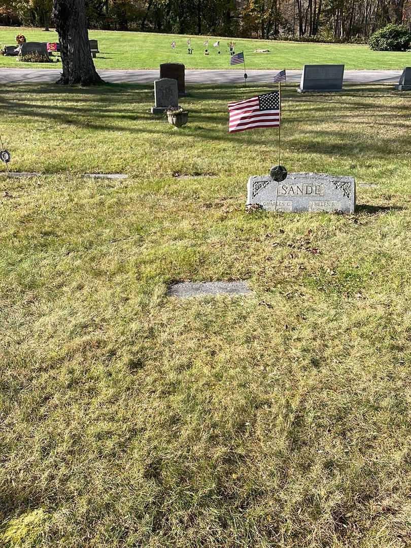 Charles Ernest Sande Junior's grave. Photo 2