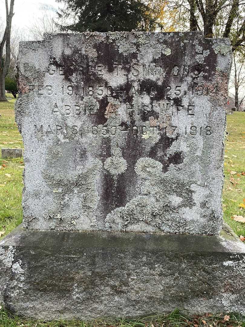 Abbie A. Simmons's grave. Photo 3