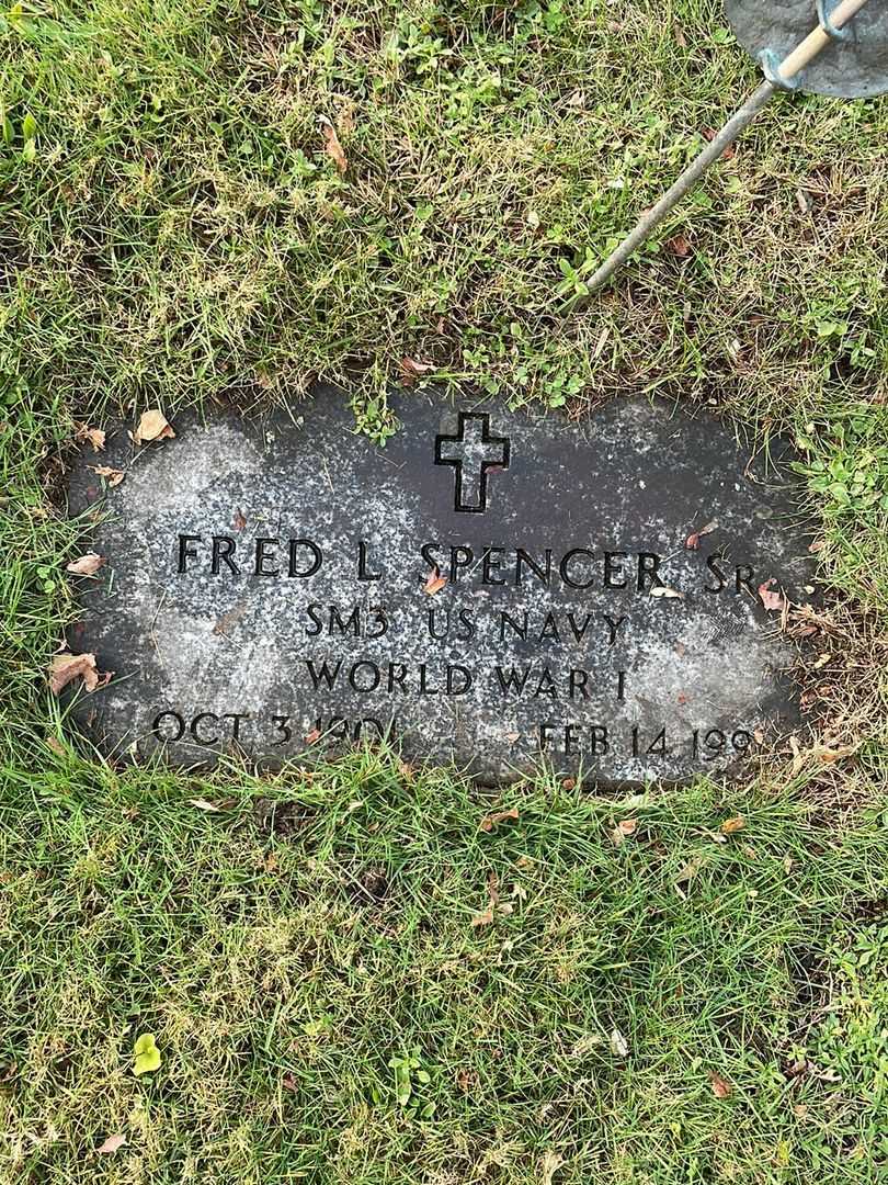 Fred L. Spencer Senior's grave. Photo 4