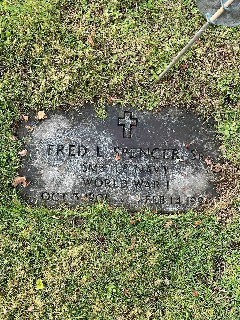 Fred L. Spencer Senior's grave. Photo 5