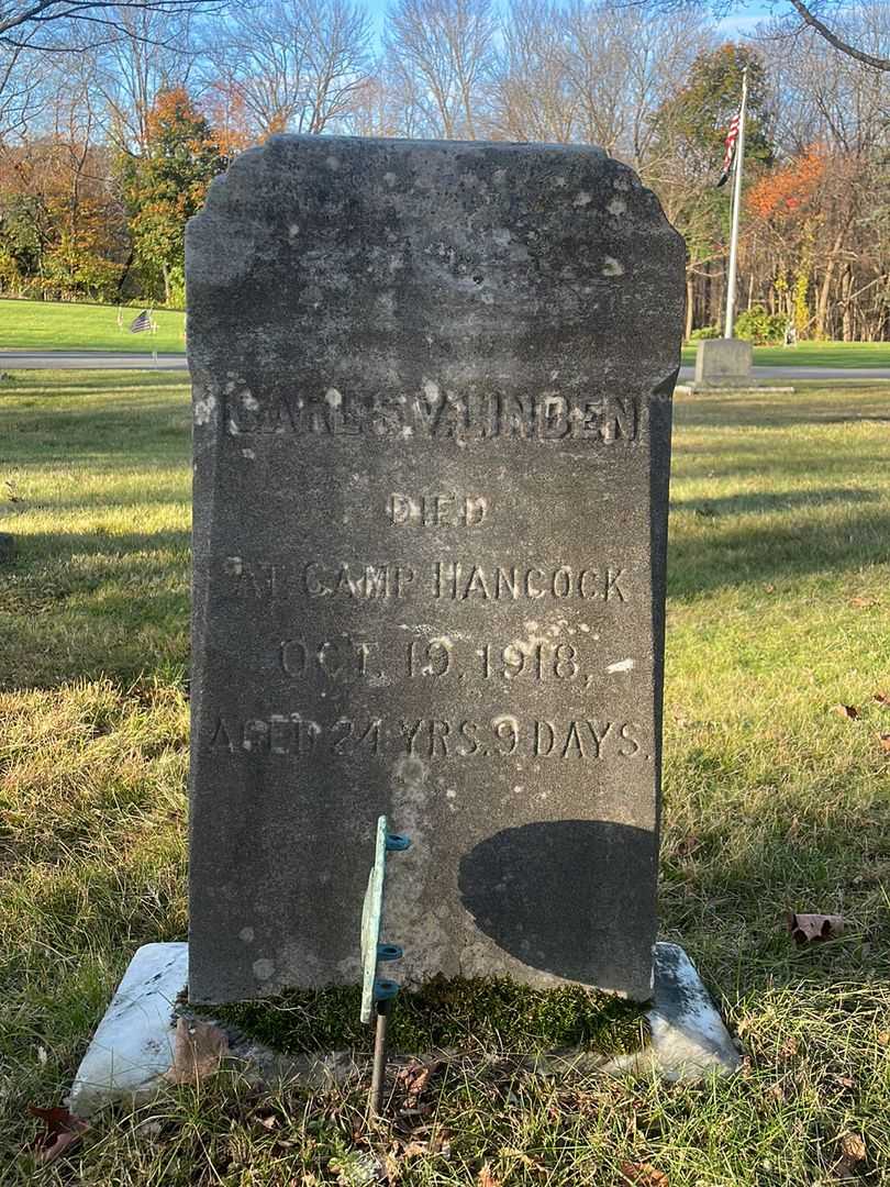 Charles E. Sande's grave. Photo 1