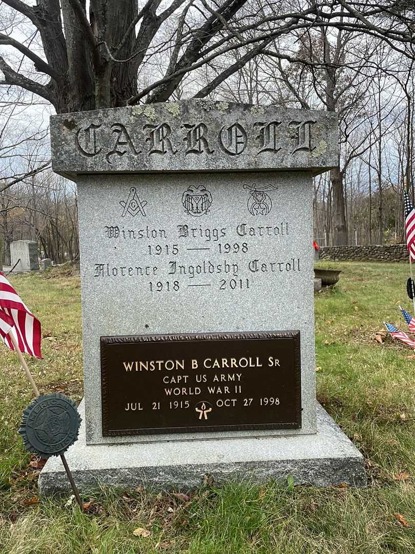 Florence Ingoldsby Carroll's grave. Photo 1