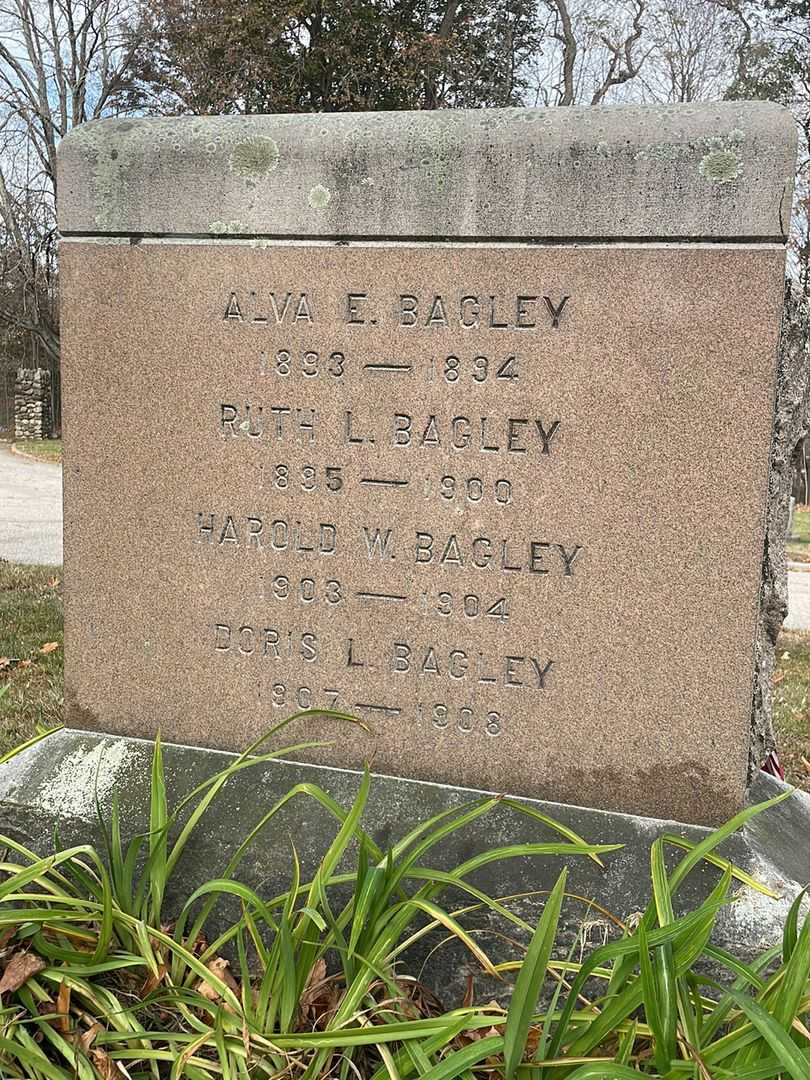 Alva E. Bagley's grave. Photo 4