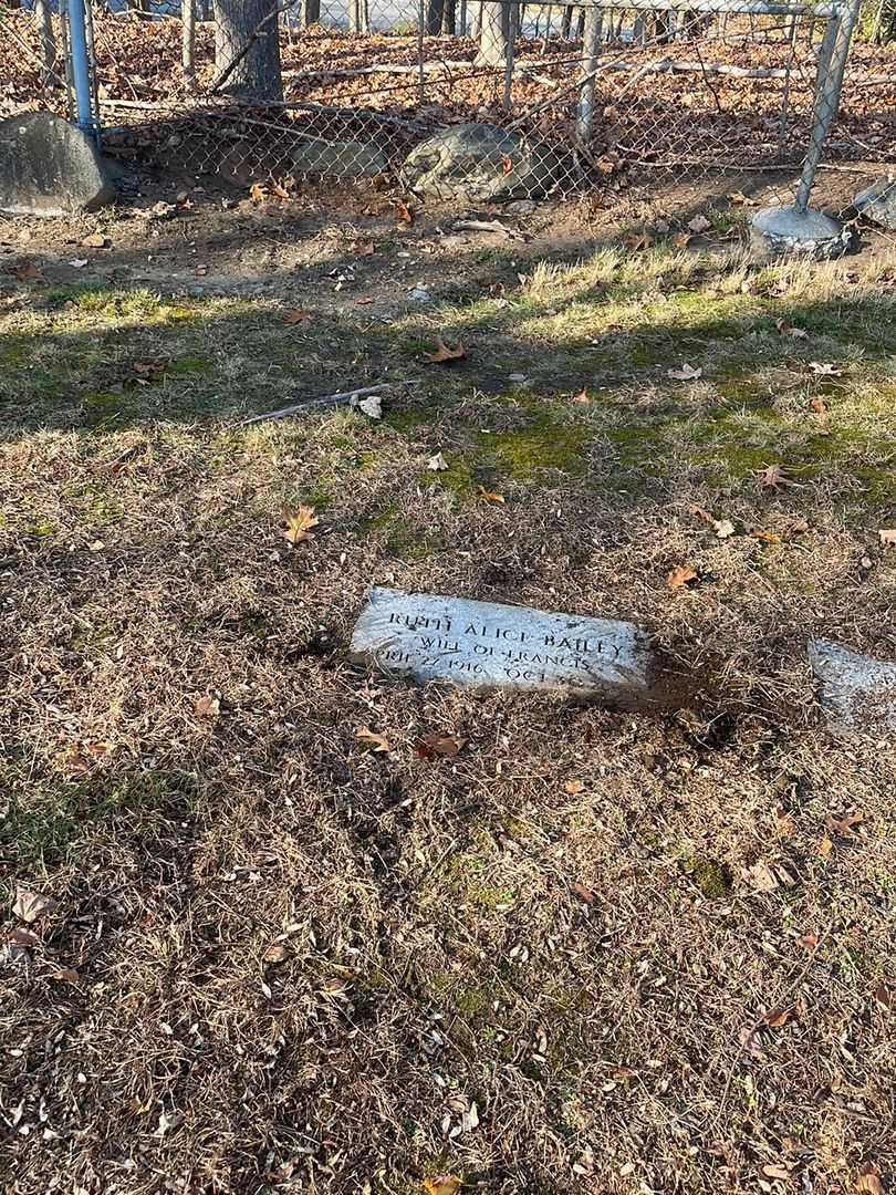 Ruth Alice Bailey's grave. Photo 2