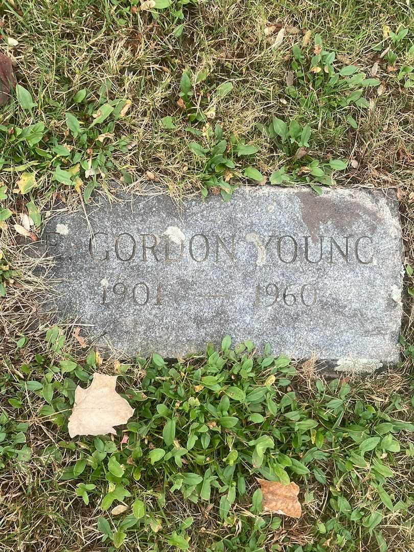 Mister E. Gordon Young's grave. Photo 1