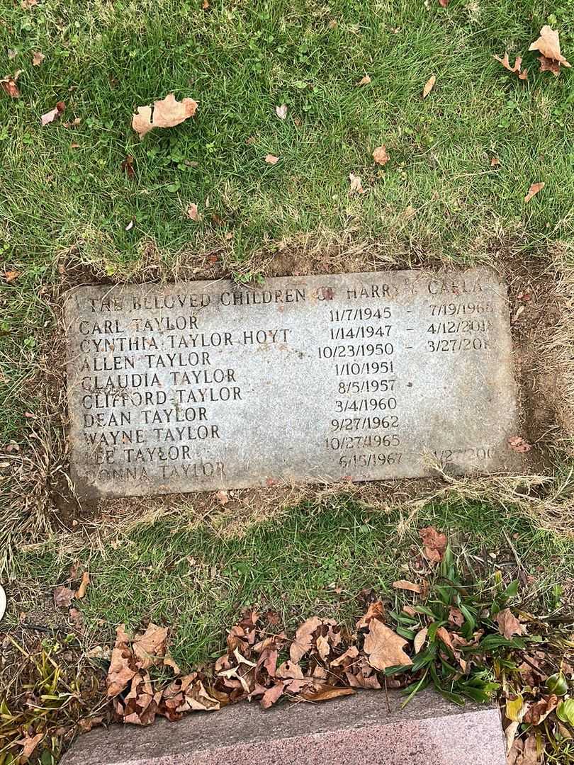 Carla Taylor's grave. Photo 5