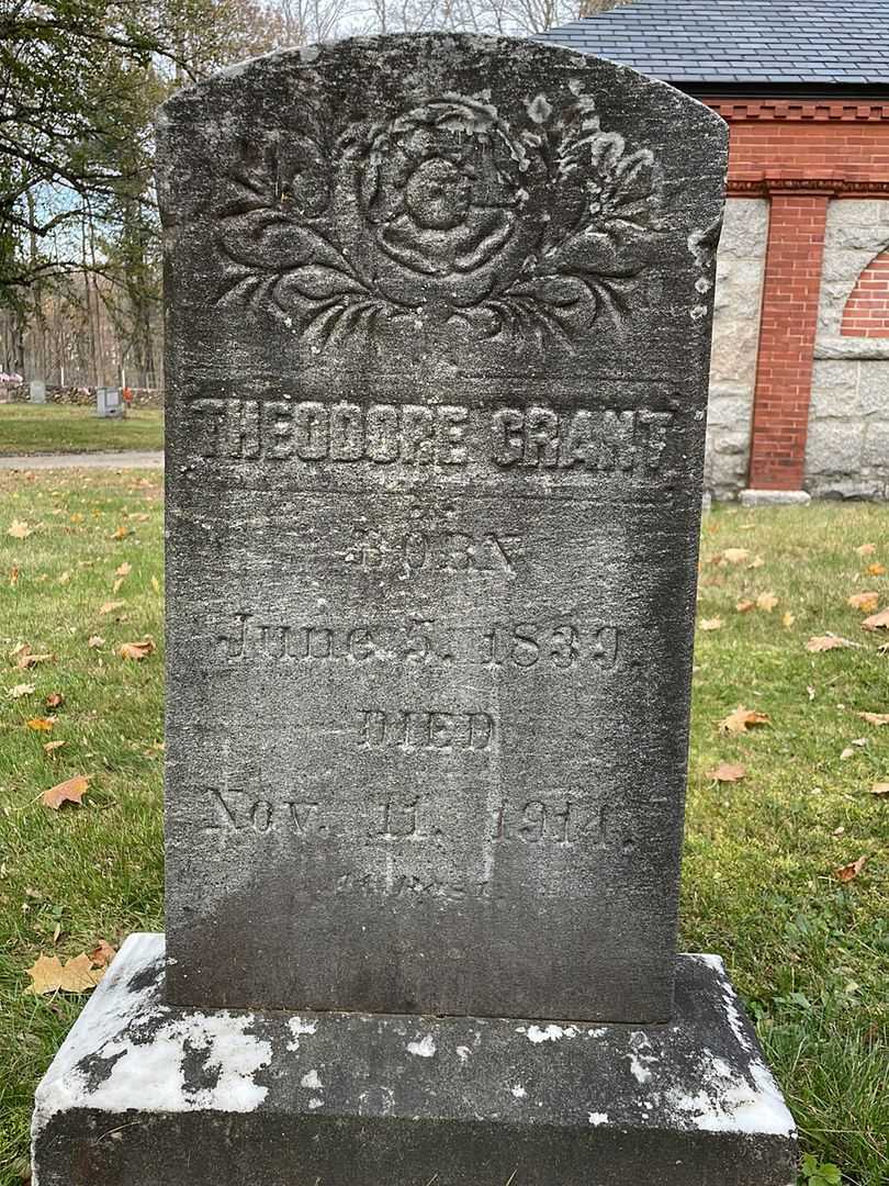 Theodore Grant's grave. Photo 3