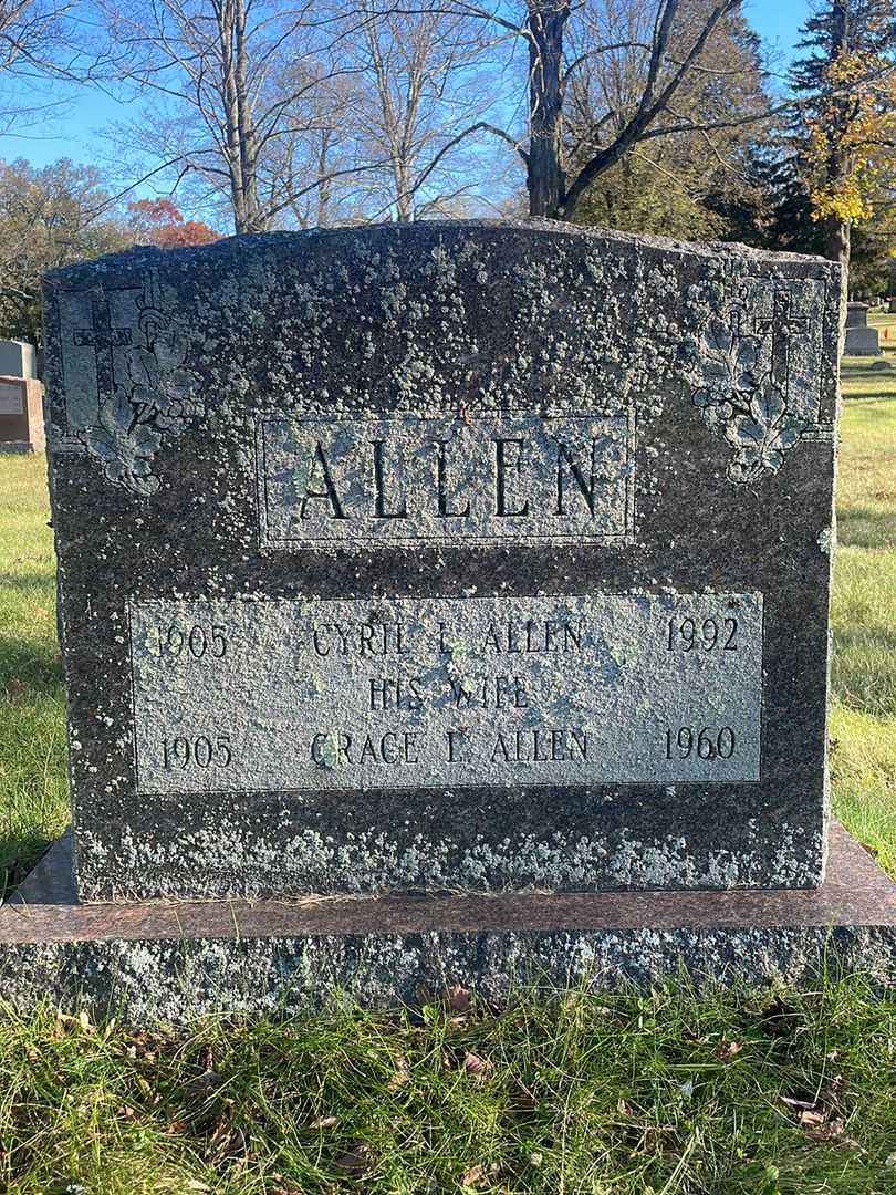 Cyril L. Allen's grave. Photo 1