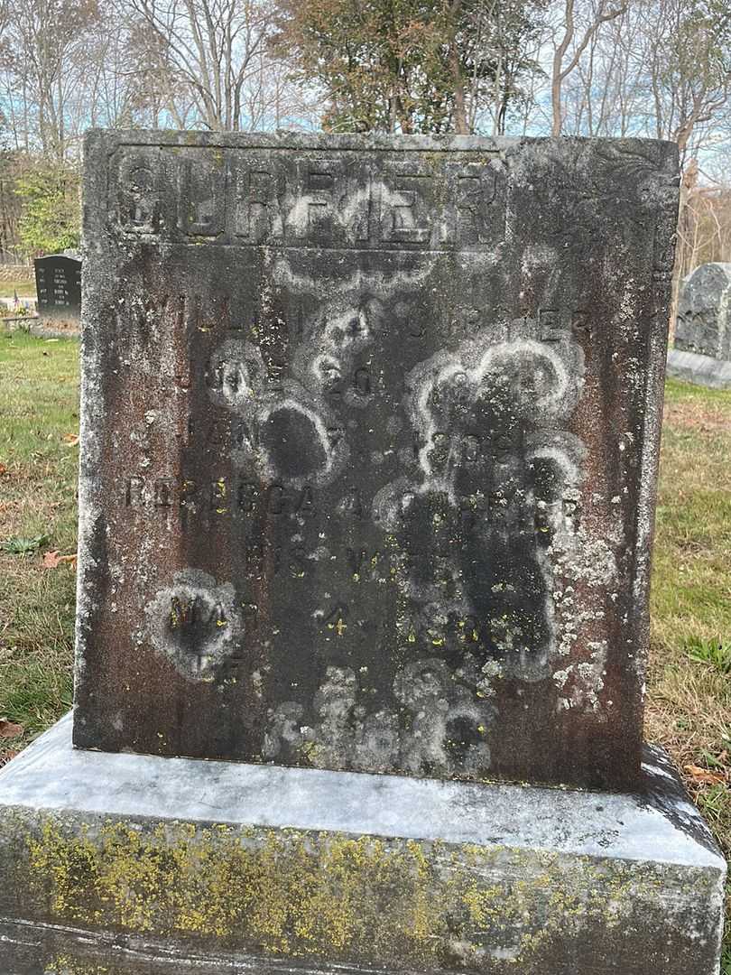 Rebecca A. Currier's grave. Photo 3