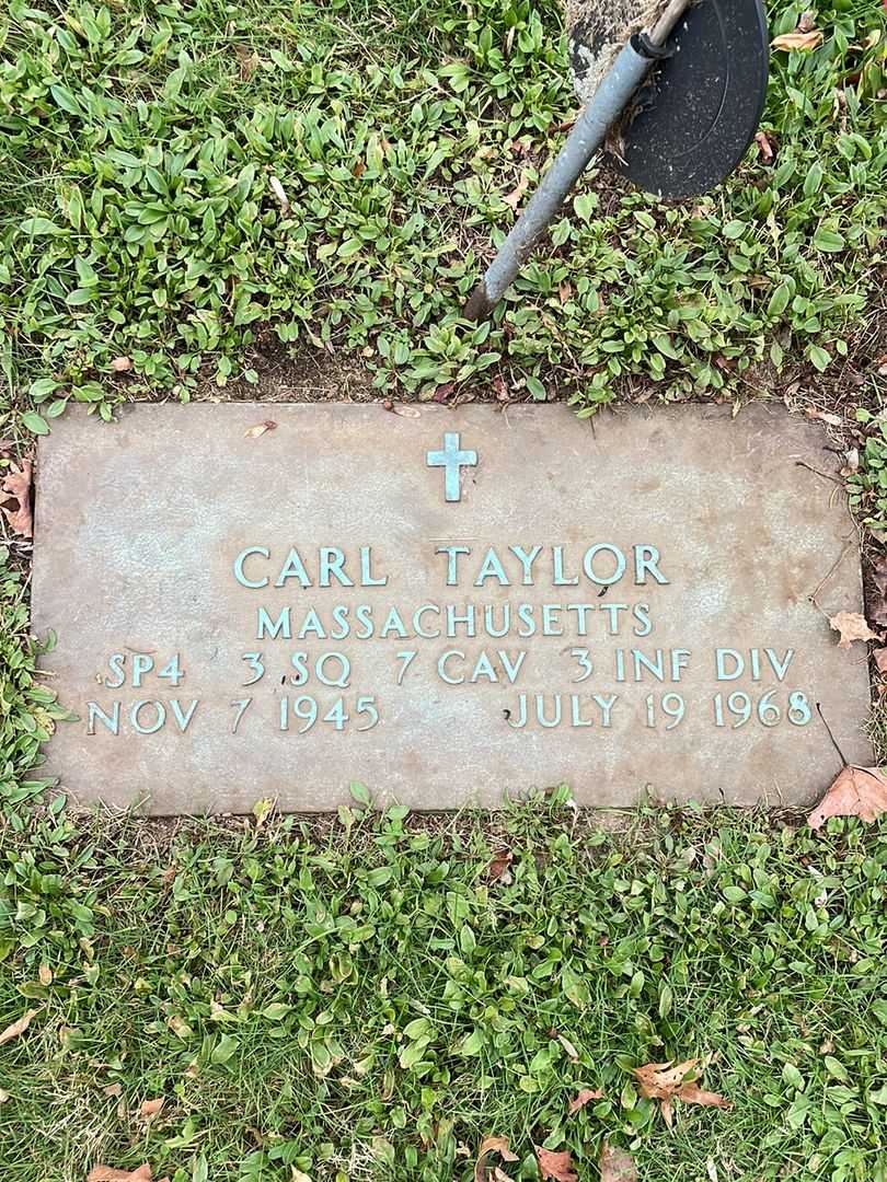 Carl Taylor's grave. Photo 1