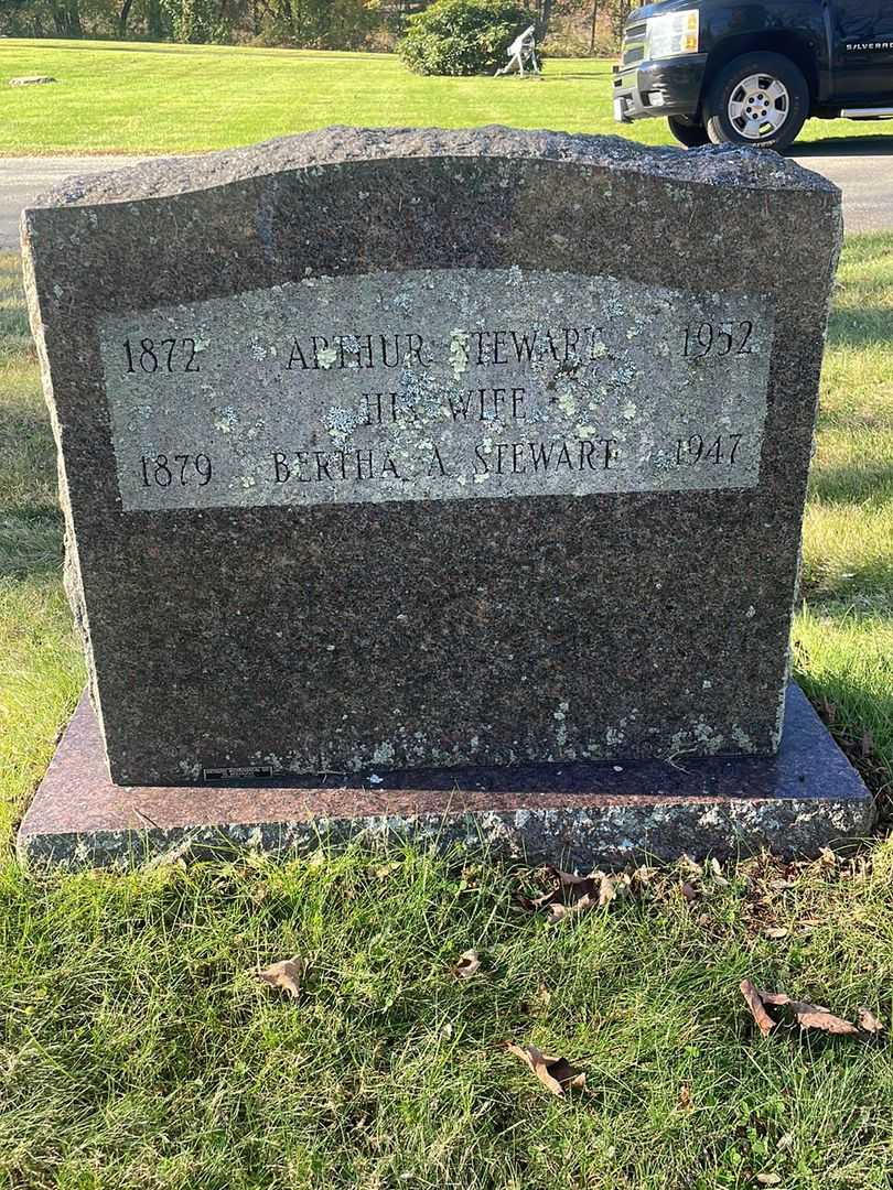 Bertha A. Stewart's grave. Photo 3