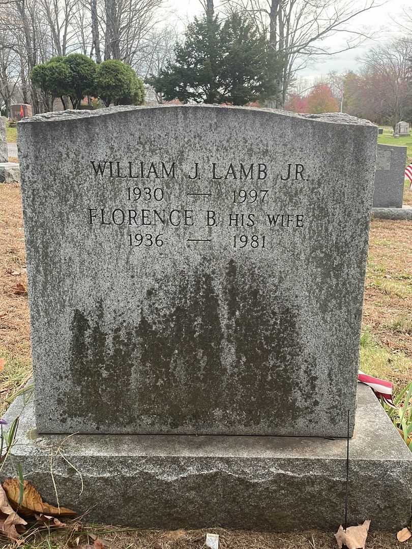 Florence B. Lamb's grave. Photo 3