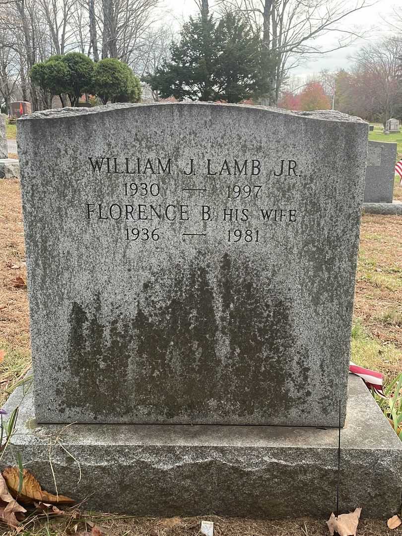 Florence B. Lamb's grave. Photo 4