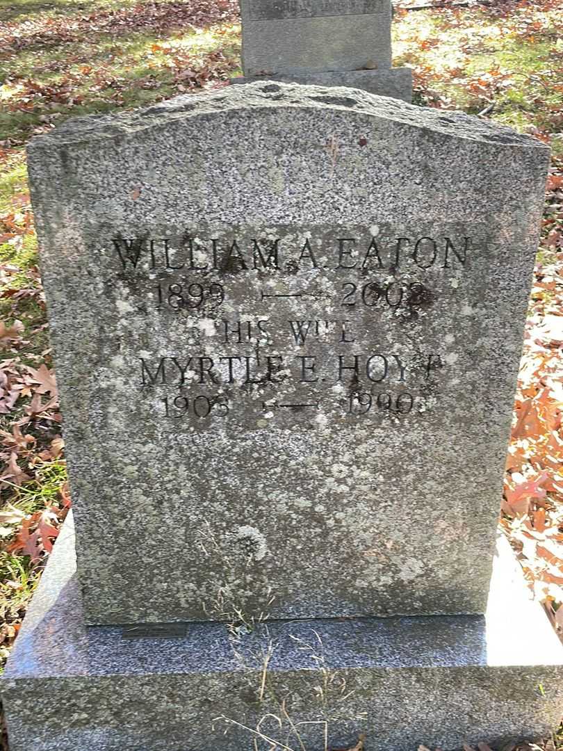 William A. Eaton's grave. Photo 3
