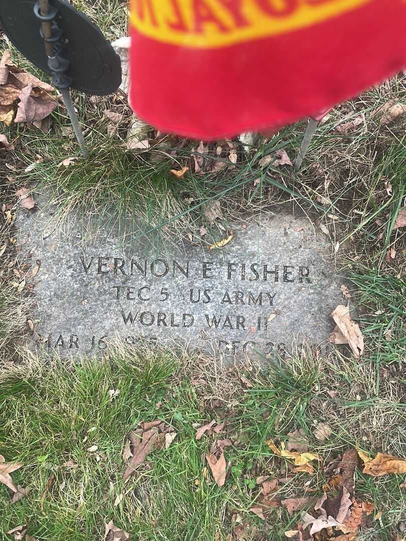 Vernon E. Fisher's grave. Photo 4