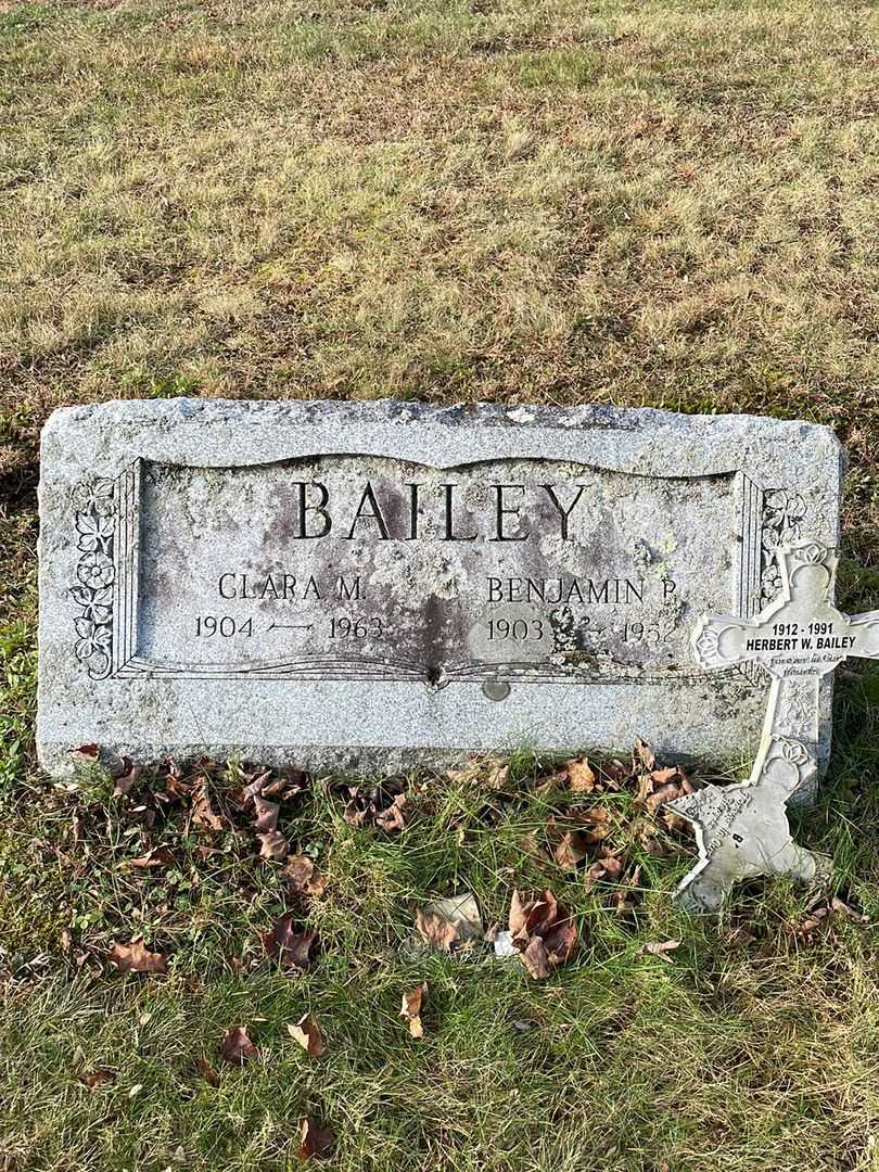 Clara M. Bailey's grave. Photo 1