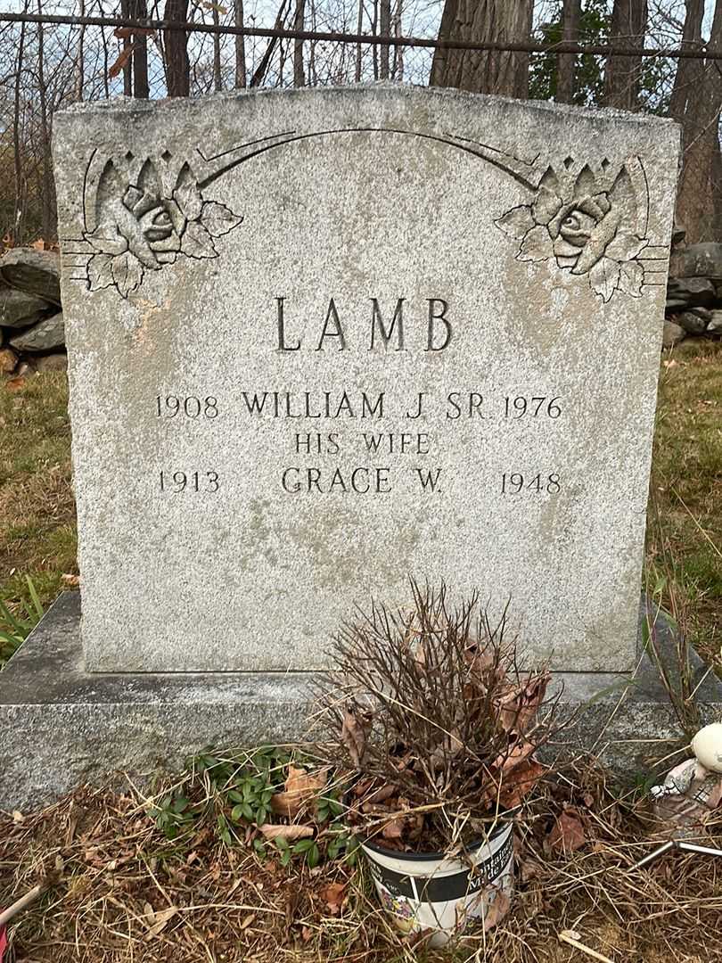 Florence B. Lamb's grave. Photo 1