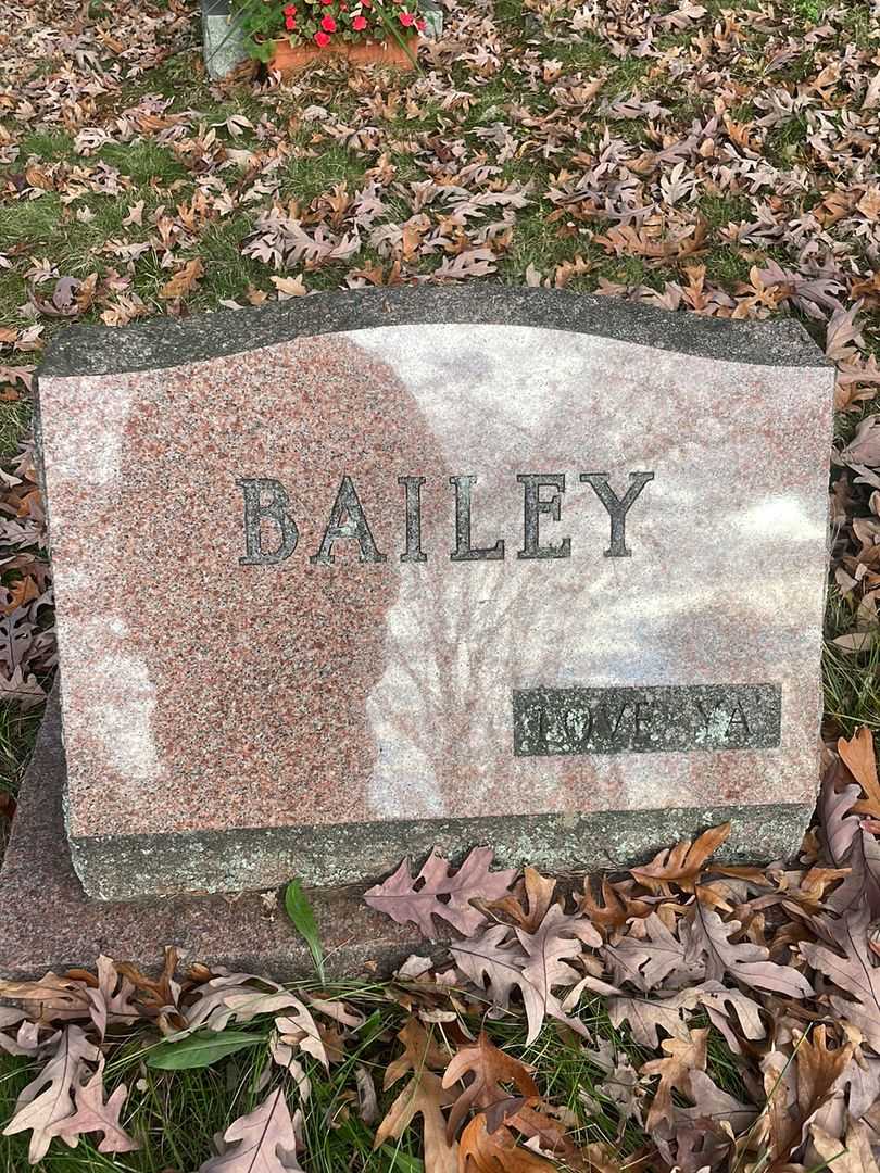 Anna A. Bailey's grave. Photo 1