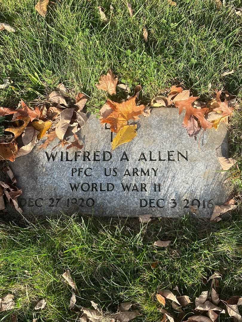 Wilfred A. Allen's grave. Photo 3