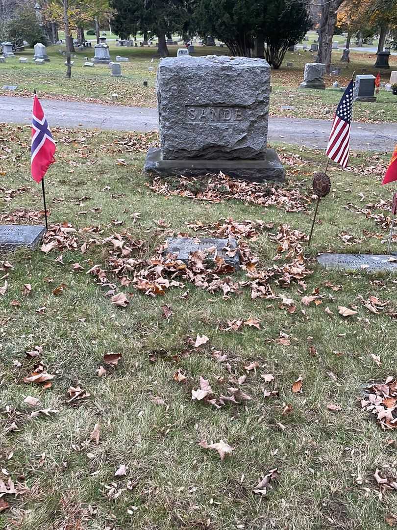 Racnhild N. Sande's grave. Photo 3