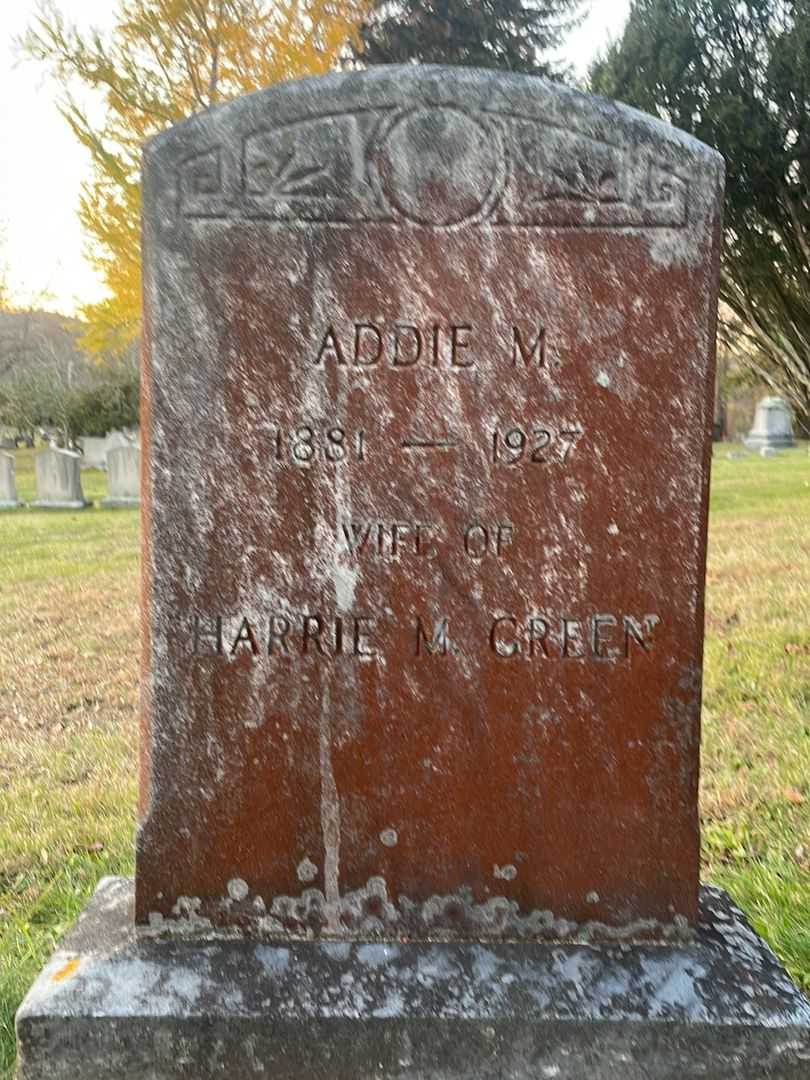 Addie M. Green's grave. Photo 3