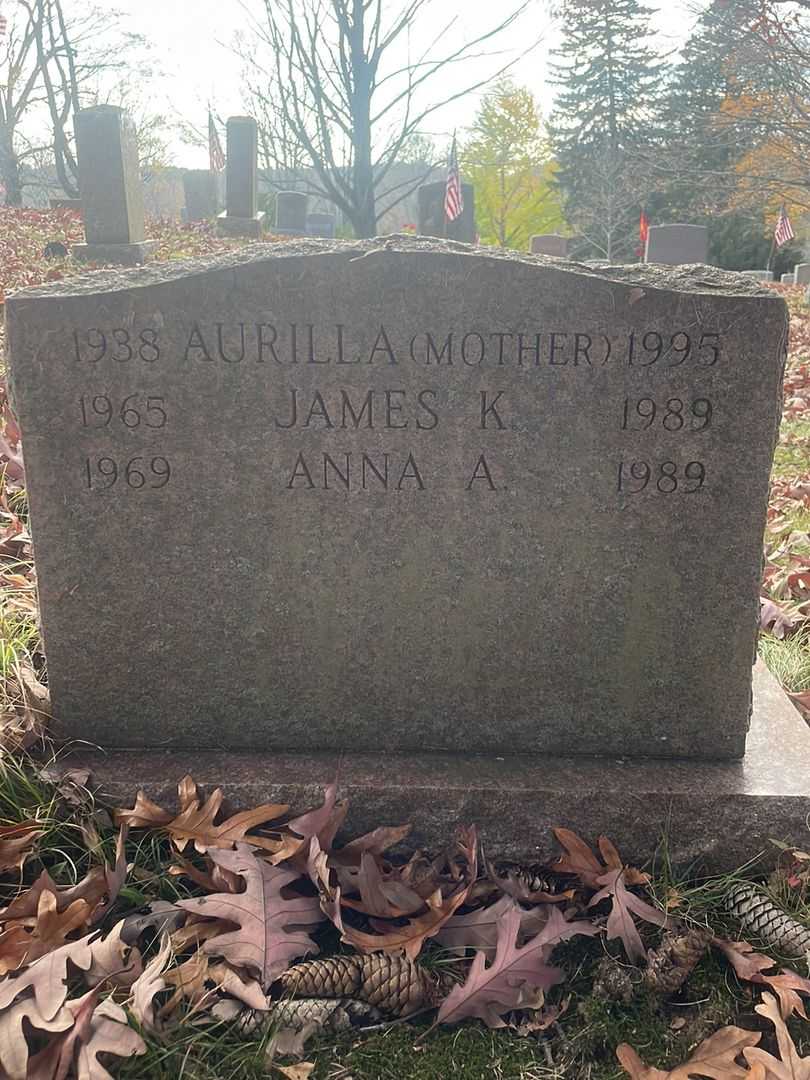 Anna A. Bailey's grave. Photo 3