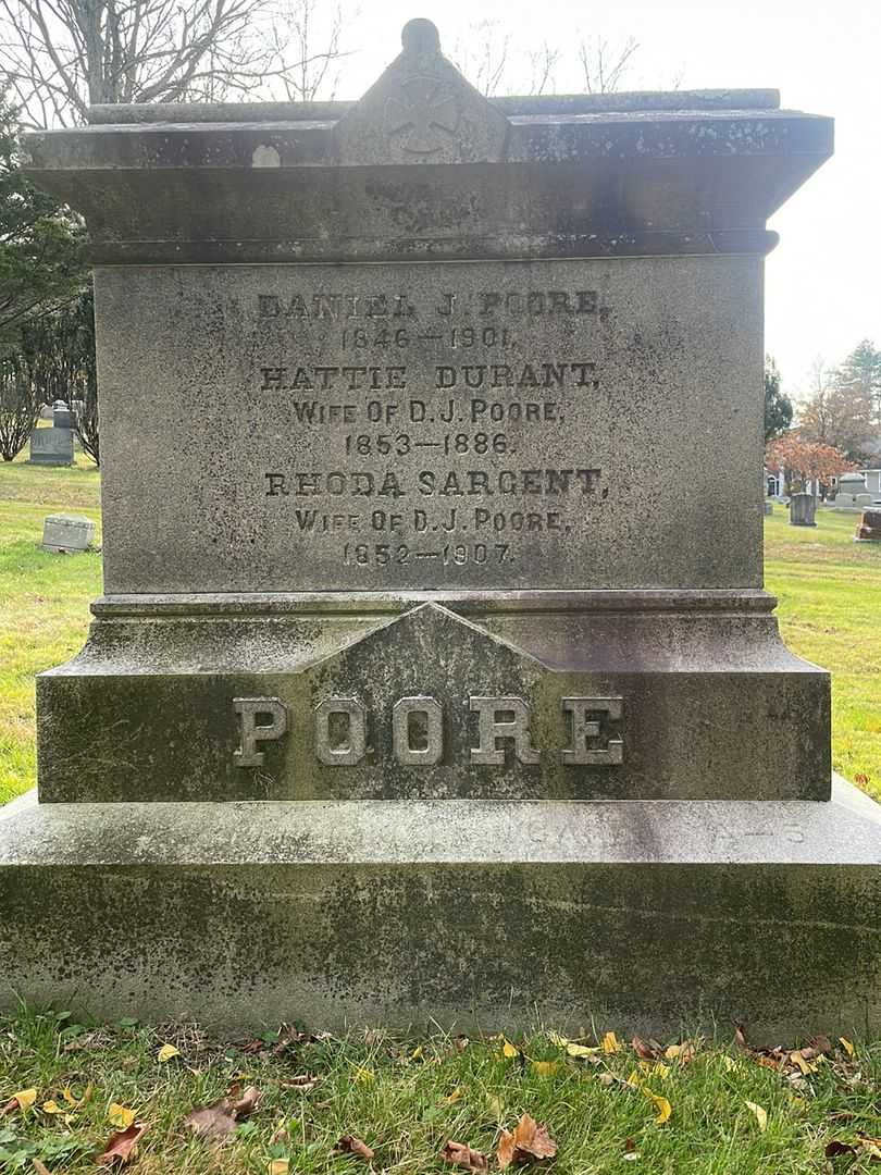 Daniel J. Poore's grave. Photo 3