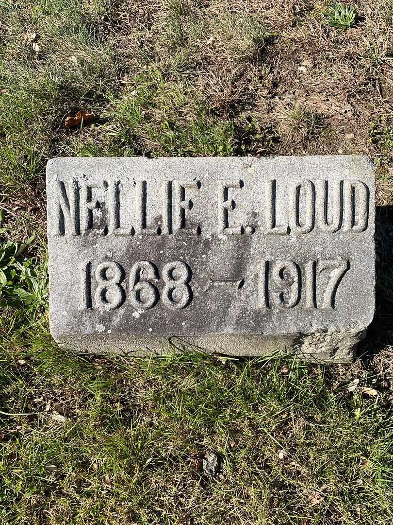 Nellie E. Loud's grave. Photo 3