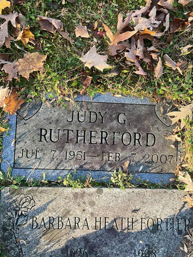 Judy G. Rutherford's grave. Photo 3