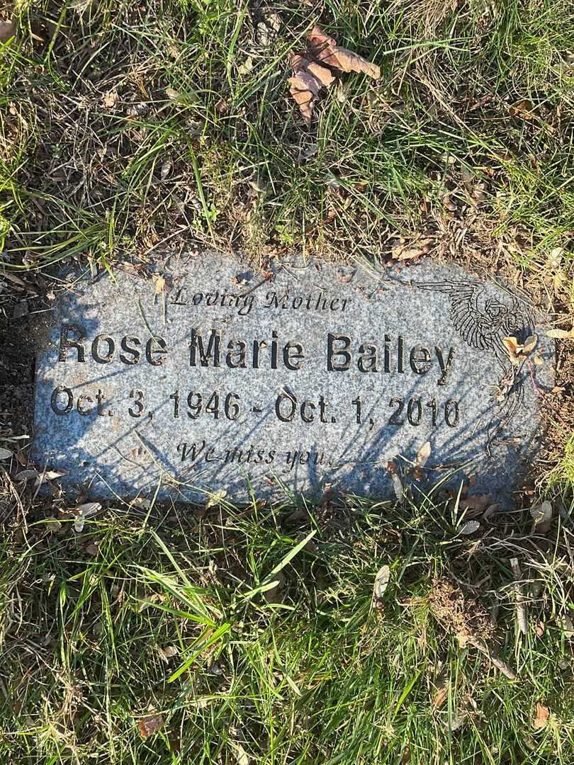 Rose Marie Bailey's grave. Photo 3