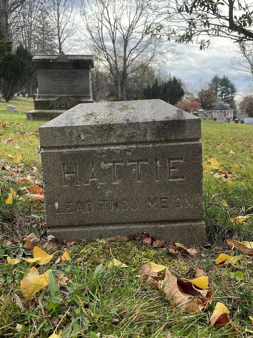 Hattie Durant Poore's grave. Photo 4