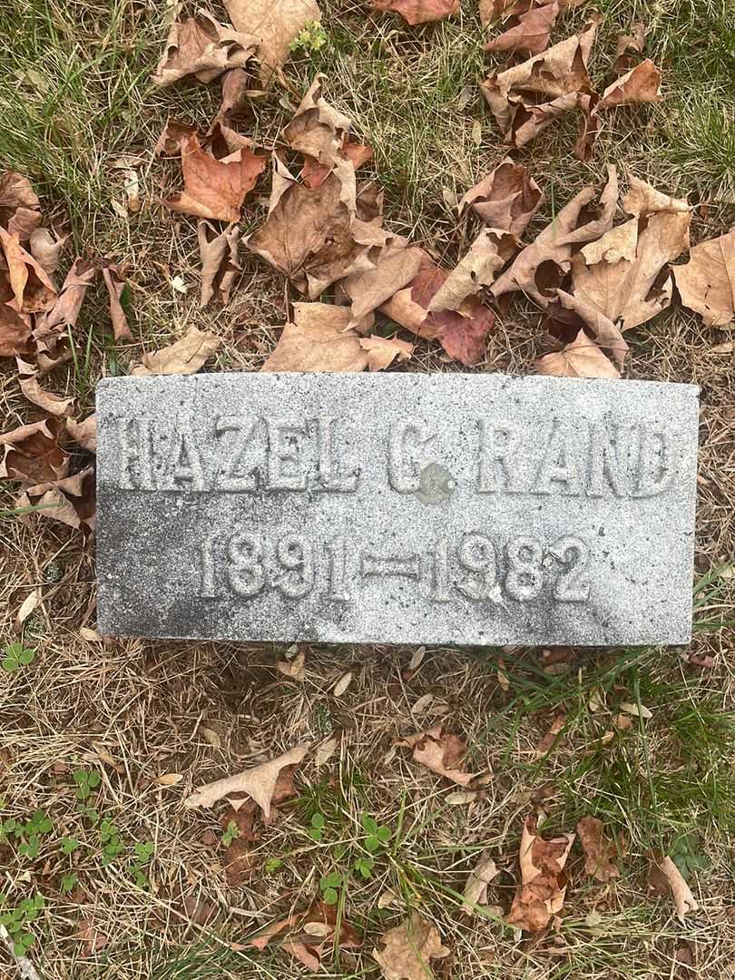 Hazel G. Rand's grave. Photo 3