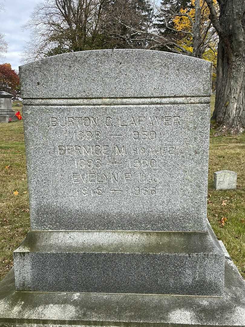 Burton C. Lafaver's grave. Photo 3