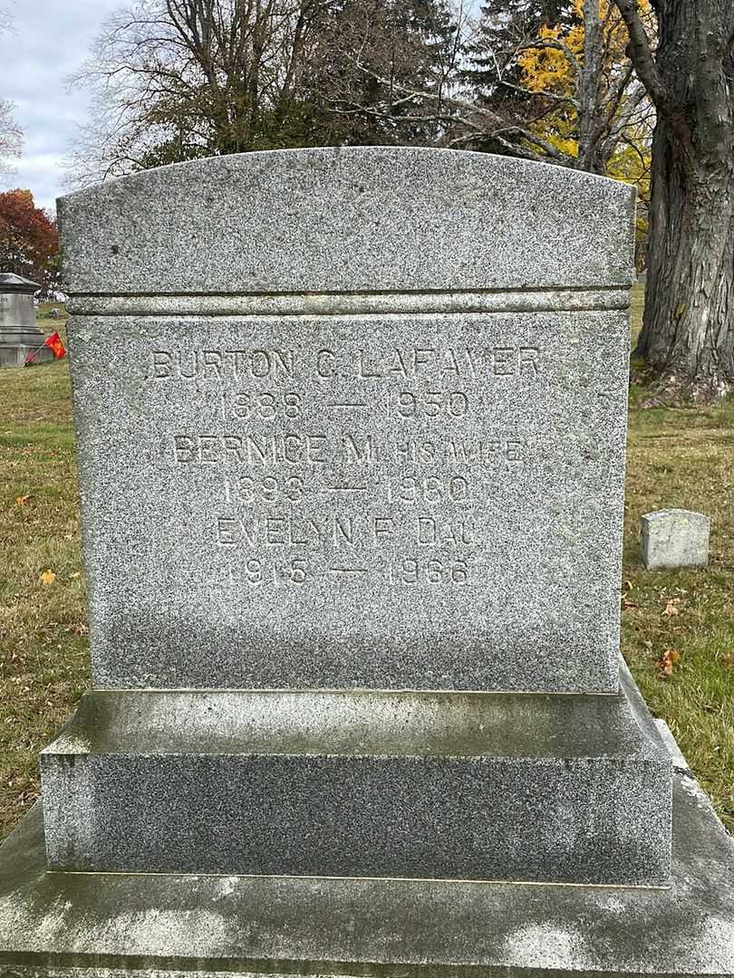 Evelyn F. Lafaver's grave. Photo 4