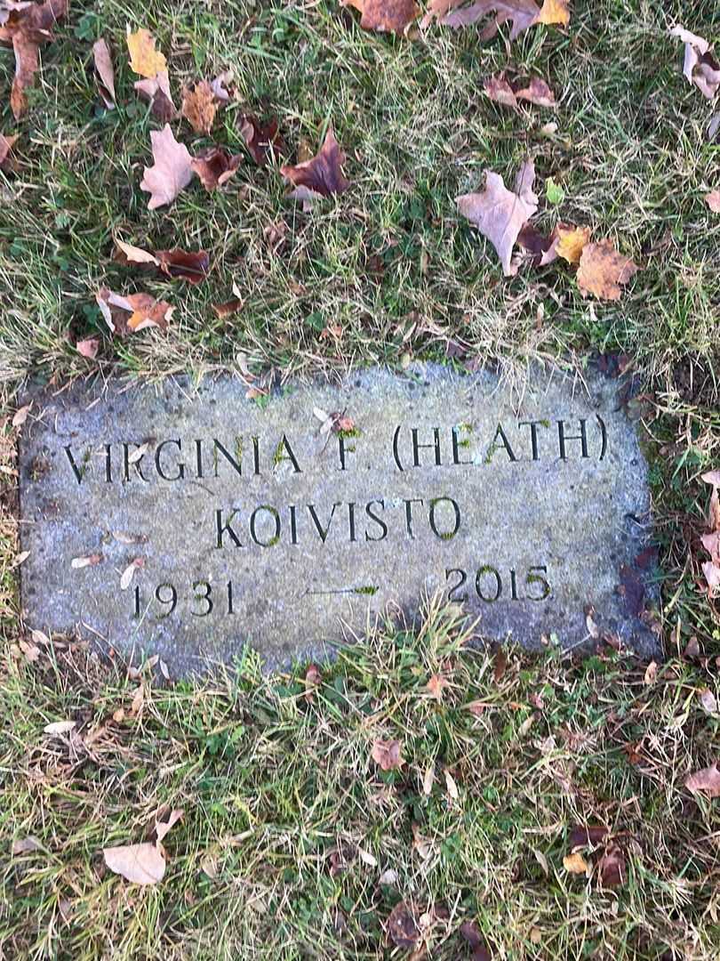 Virginia F. Heath Koivisto's grave. Photo 4