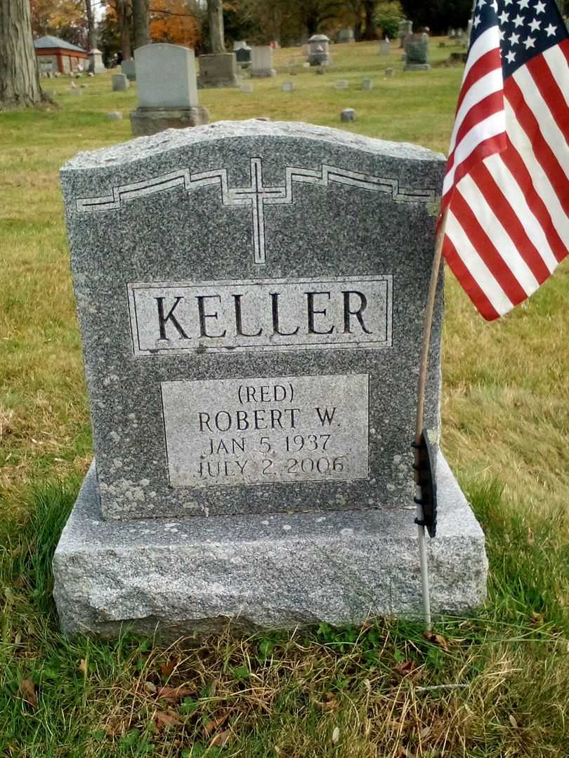 Robert W. "Red" Keller's grave. Photo 1