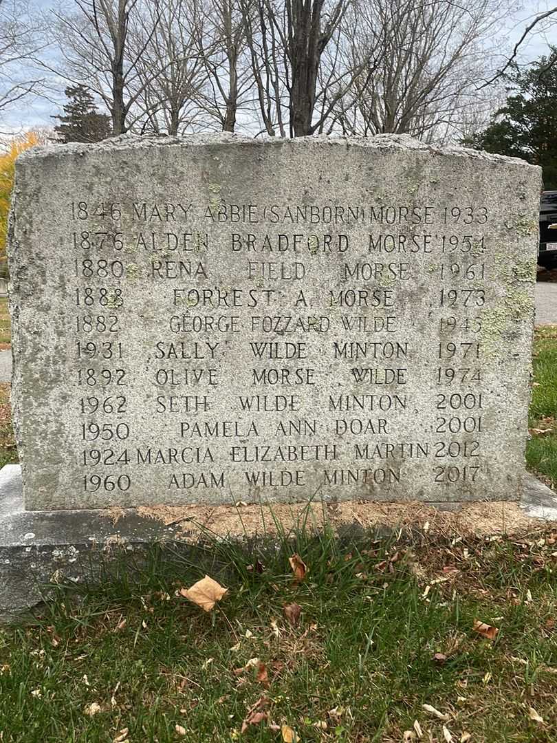 Rena Field Morse's grave. Photo 3