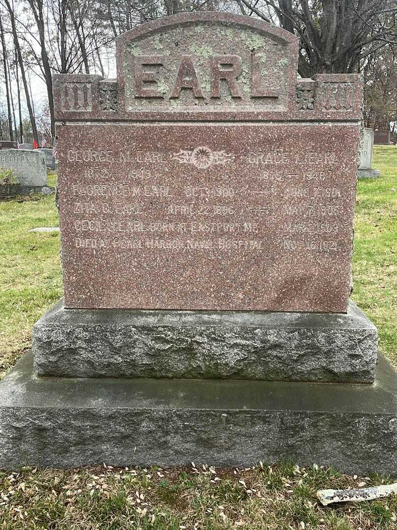 Florence M. Earl's grave. Photo 1