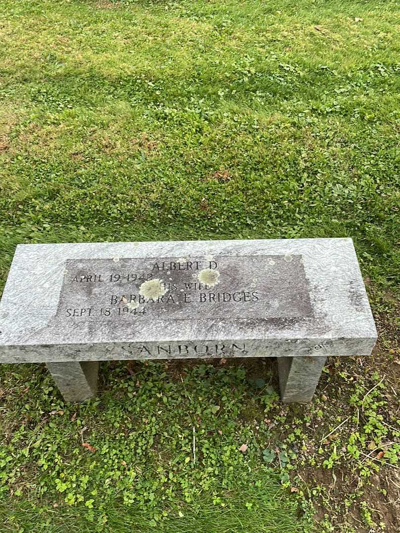Albert D. Sanborn's grave. Photo 1