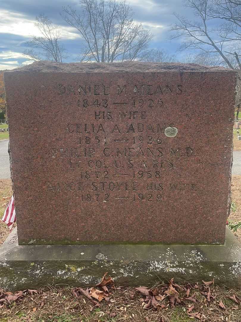 Celia A. Adams Means's grave. Photo 4