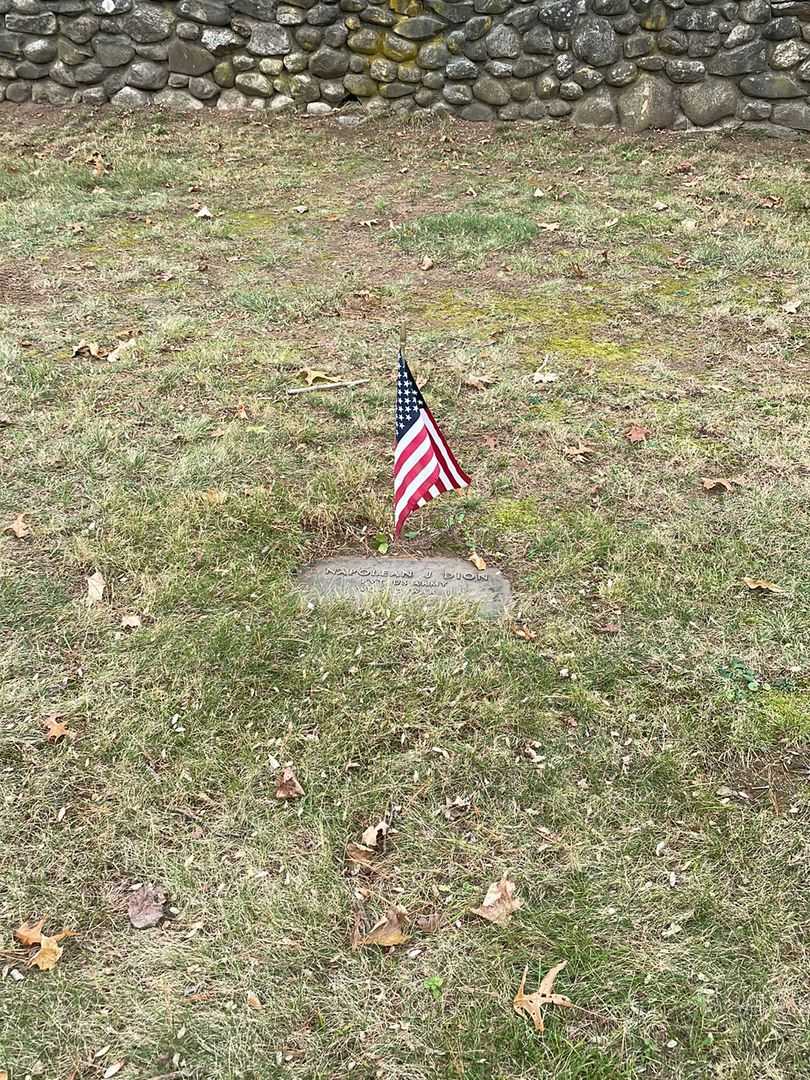 Napolean J. Dion's grave. Photo 2