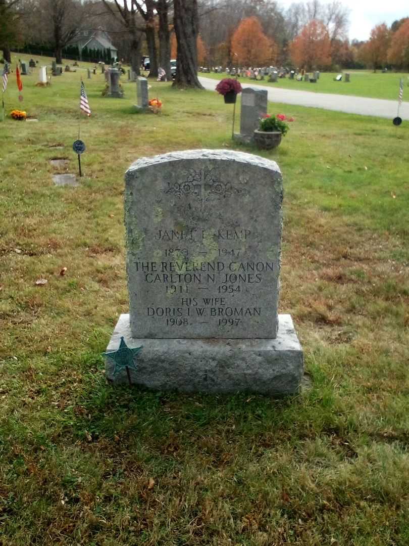 Janet E. Kemp's grave. Photo 2