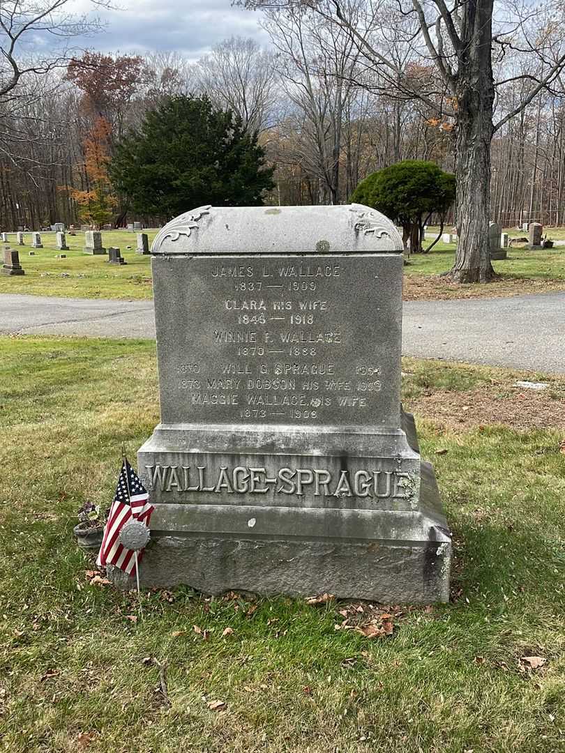 Clara Wallace's grave. Photo 1