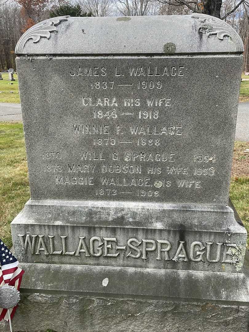 Clara Wallace's grave. Photo 3