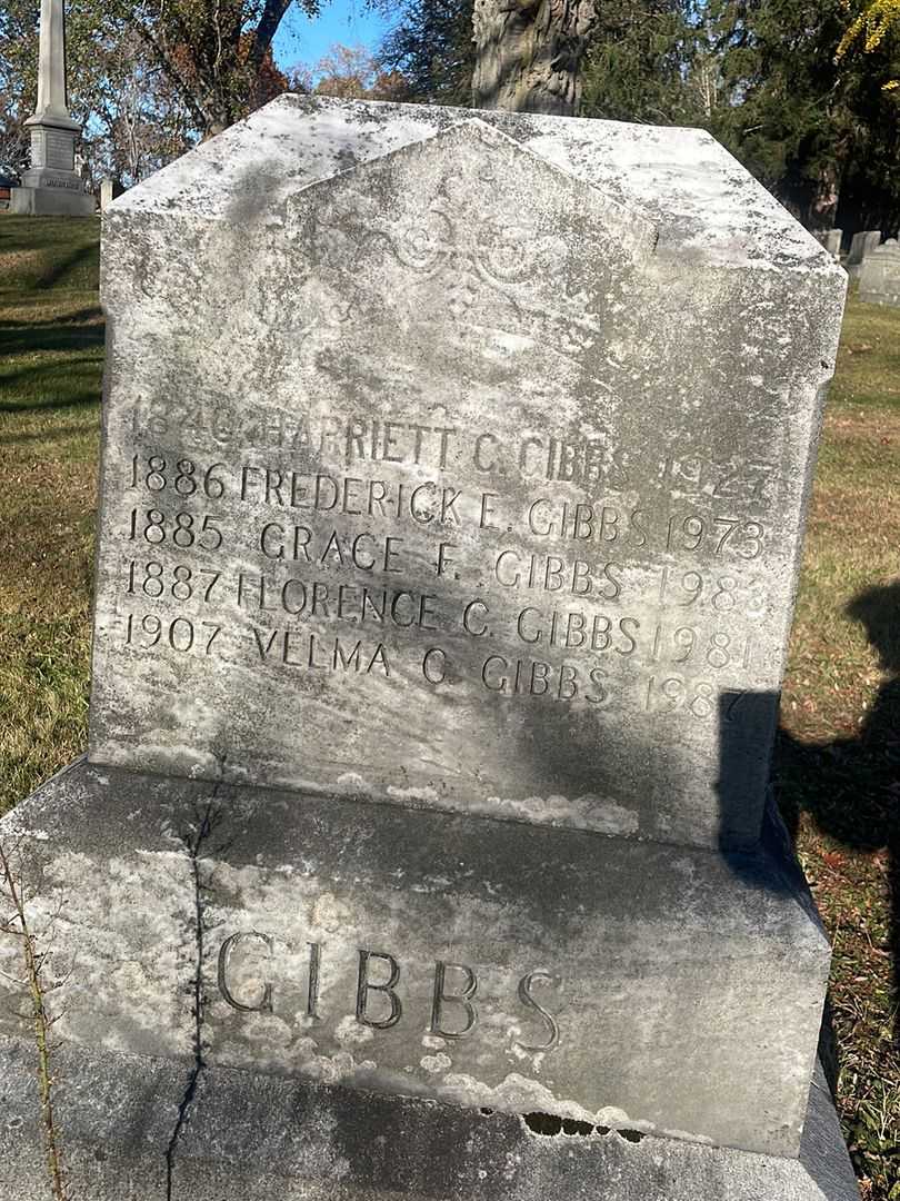 Frederick E. Gibbs's grave. Photo 3
