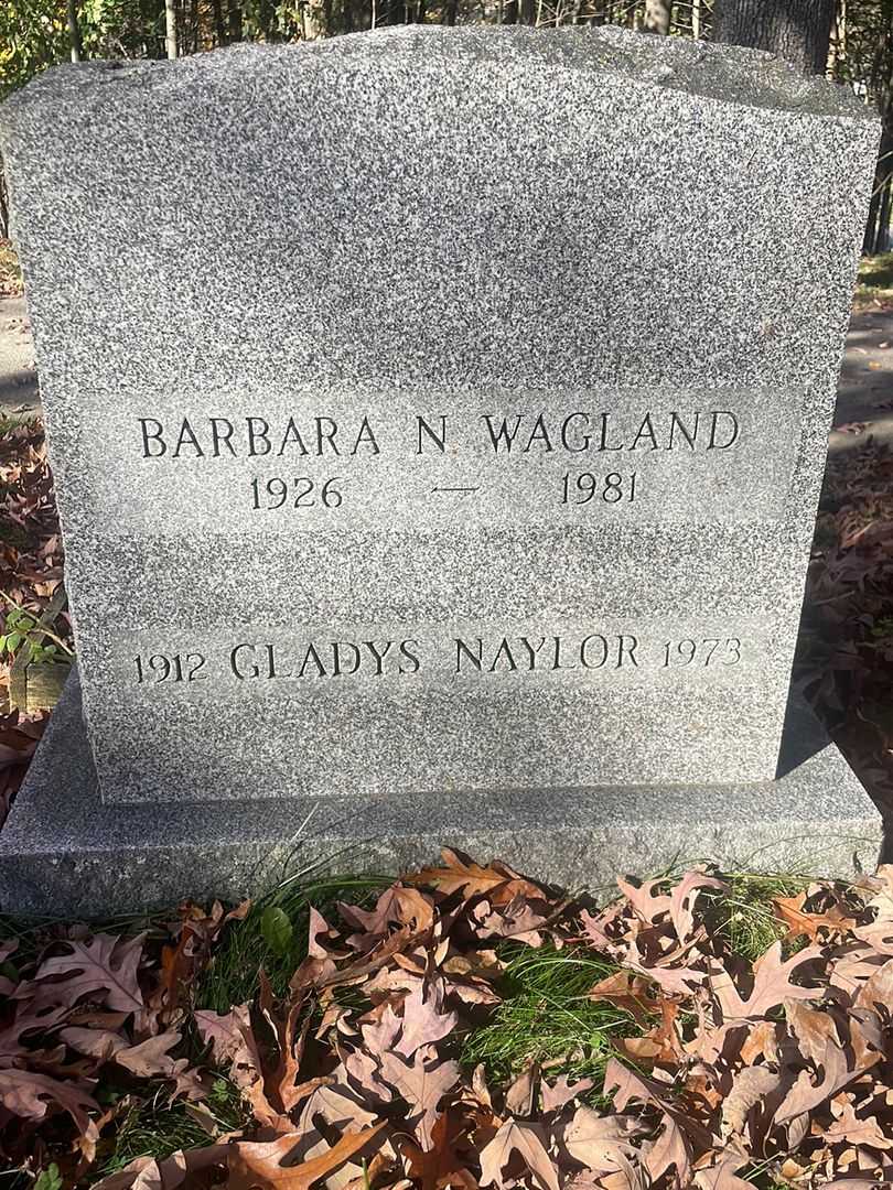 Barbara N. Wagland's grave. Photo 3
