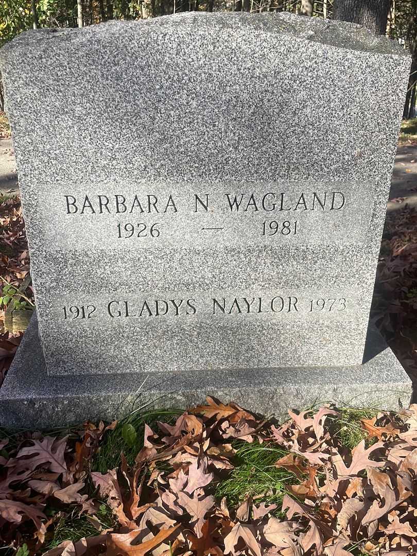 Barbara N. Wagland's grave. Photo 4