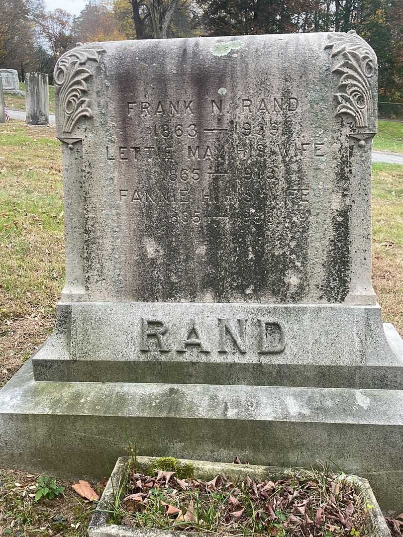 Frank N. Rand's grave. Photo 3