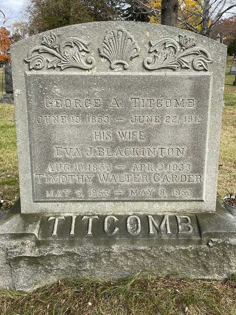 Timothy Walter Carder's grave. Photo 1